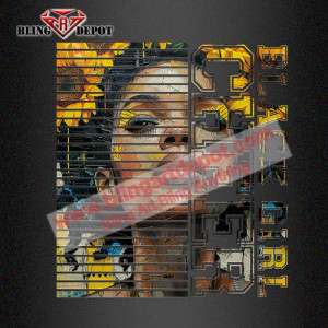 Black Afro Girl Heat Press Printing Vinyl Transfer Designs